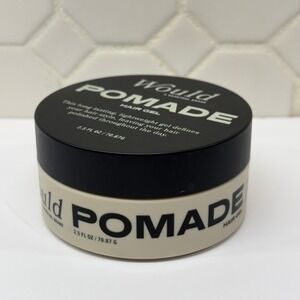 Would Pomade Hair Gel Men 2.5 oz Tan Glossy Finish Flexible Long Lasting Hold
